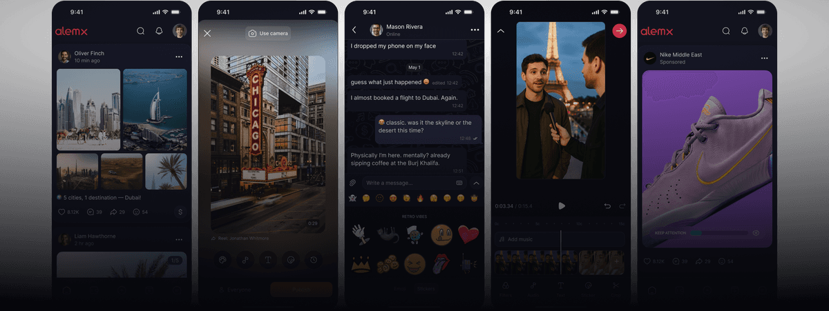 AlemX screens